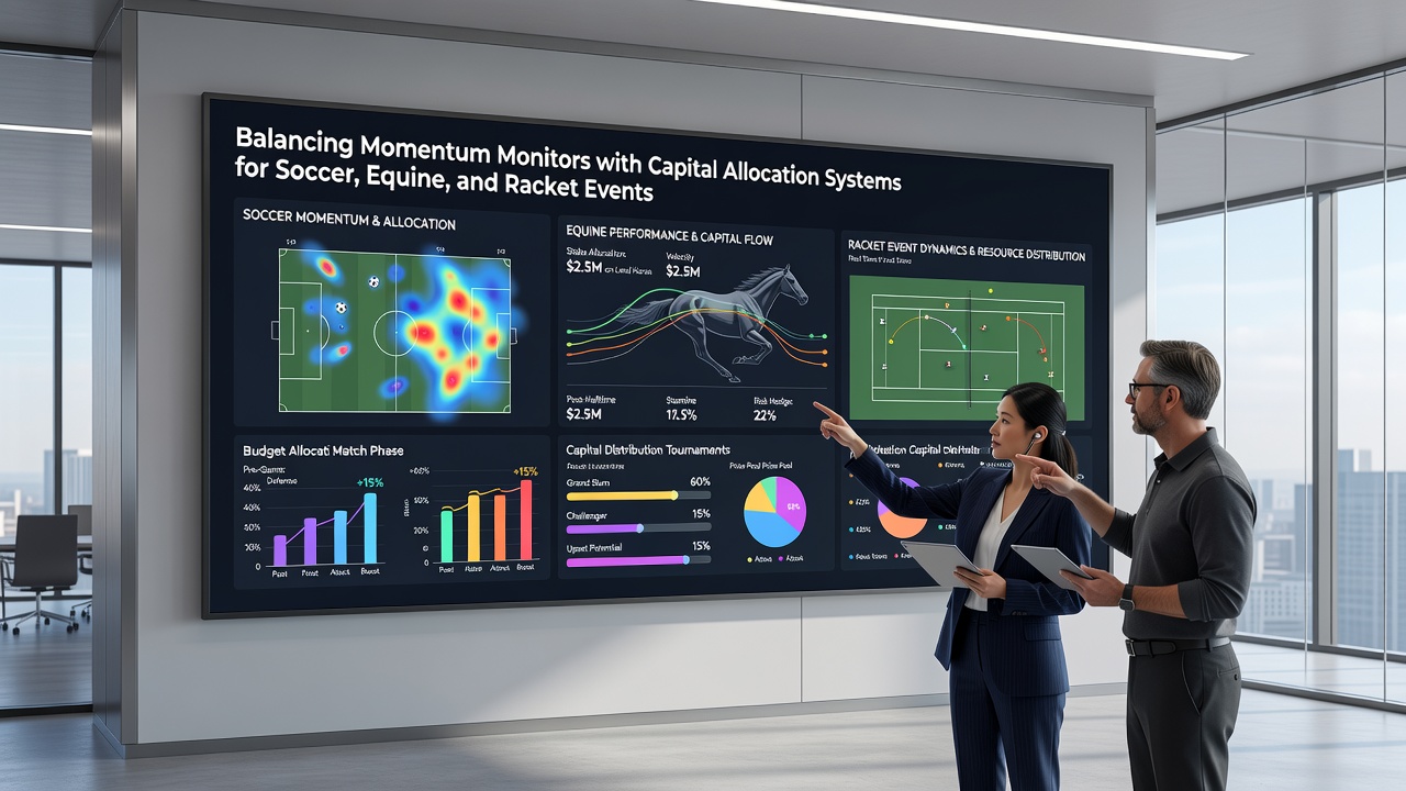 Capital allocation dashboards used alongside momentum tracking for equine and racket sports
