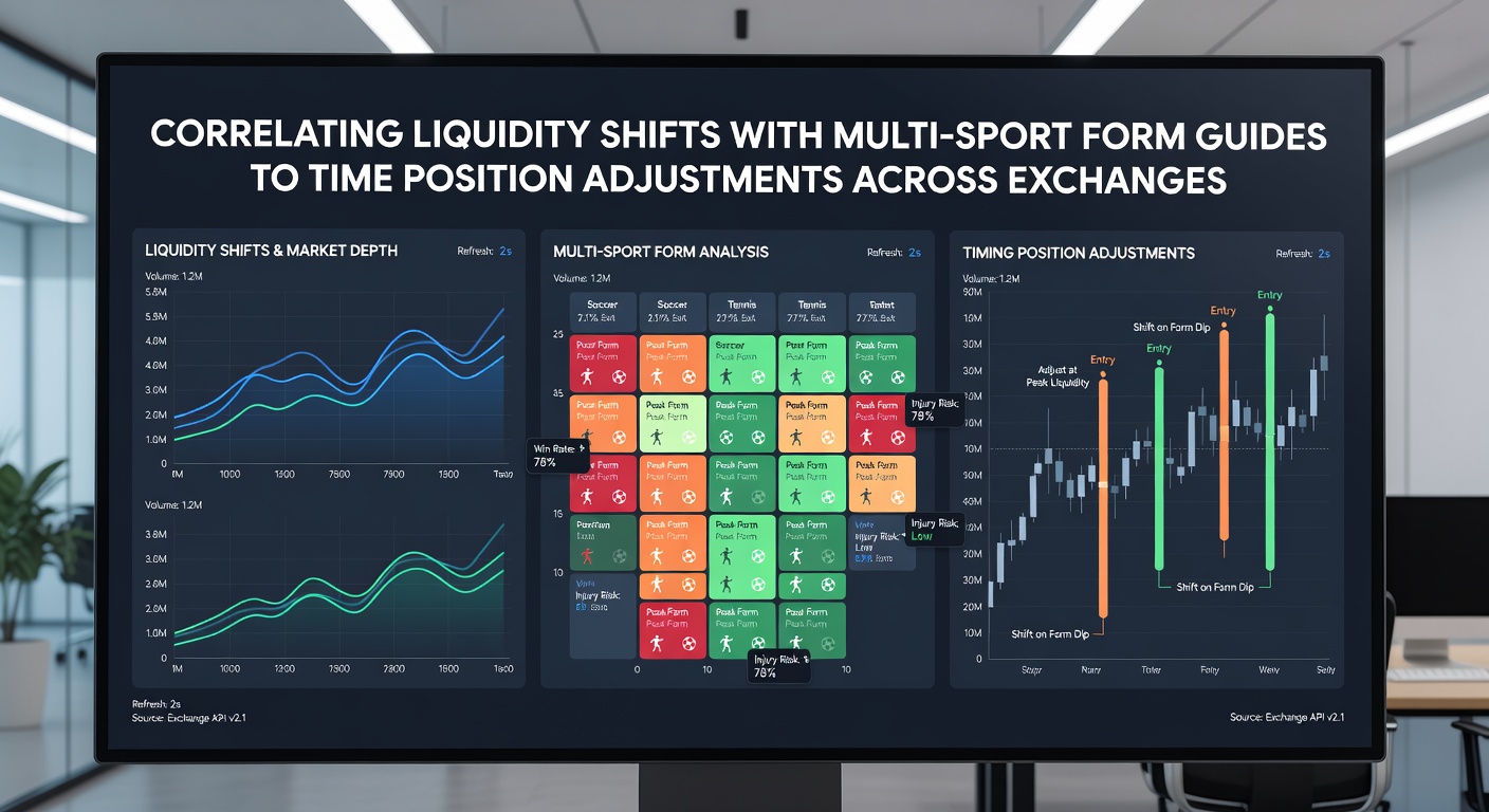 Chart illustrating correlations between liquidity metrics and form guide updates in sports betting