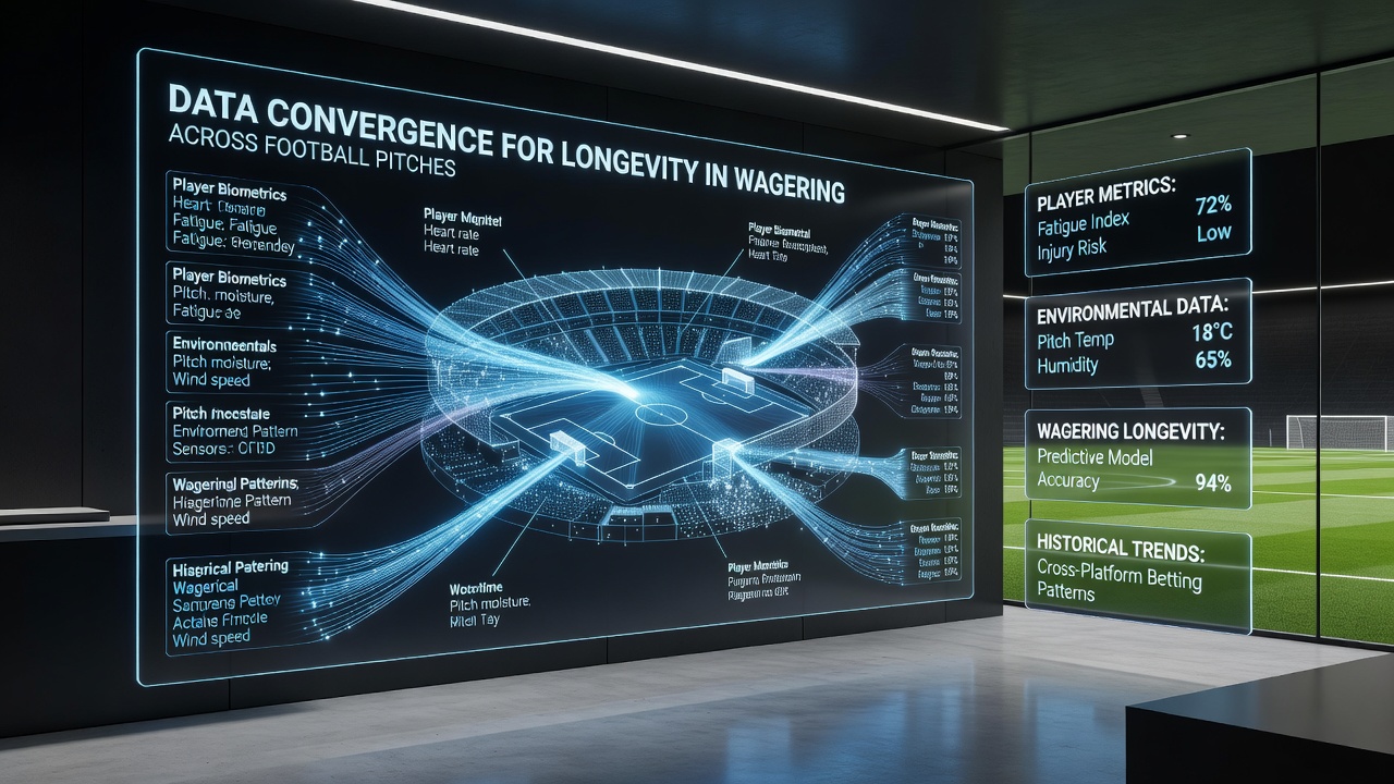 Analytics interface displaying converged metrics from multiple sports events